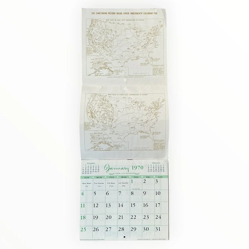 1970 Wendell Groth Insurance Advertising‎ Calendar Lincoln Nebraska Vintage